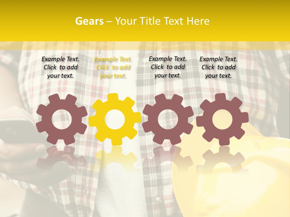 Adult Repairman Work Tool PowerPoint Template