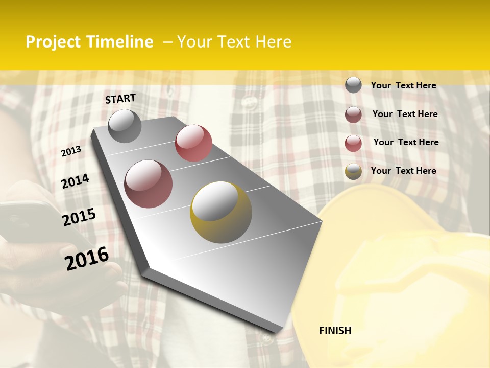 Adult Repairman Work Tool PowerPoint Template