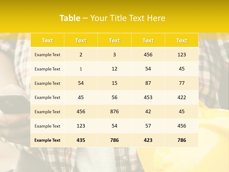 Adult Repairman Work Tool PowerPoint Template
