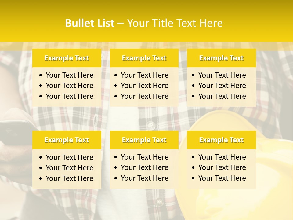 Adult Repairman Work Tool PowerPoint Template