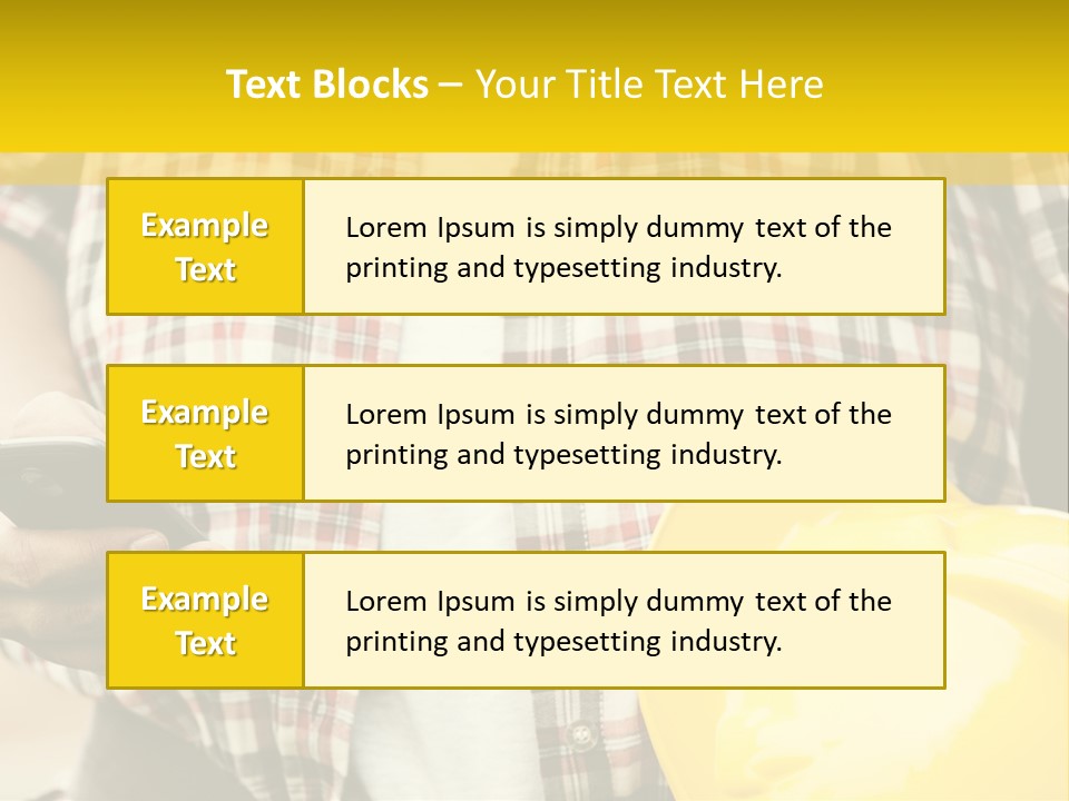 Adult Repairman Work Tool PowerPoint Template