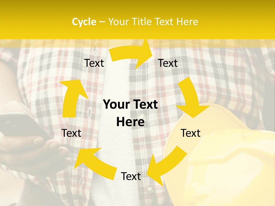 Adult Repairman Work Tool PowerPoint Template