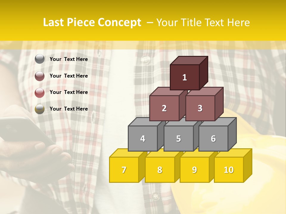 Adult Repairman Work Tool PowerPoint Template