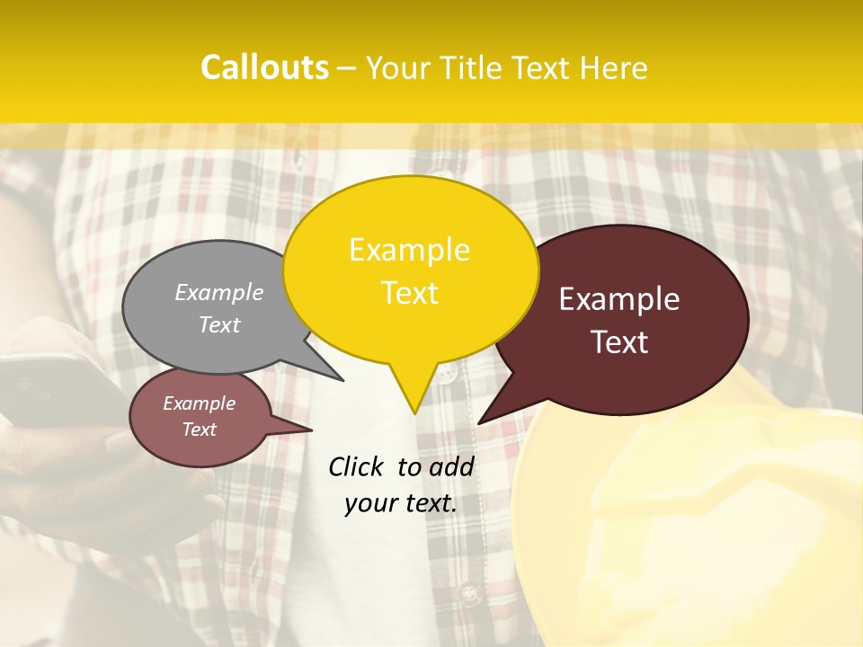 Adult Repairman Work Tool PowerPoint Template
