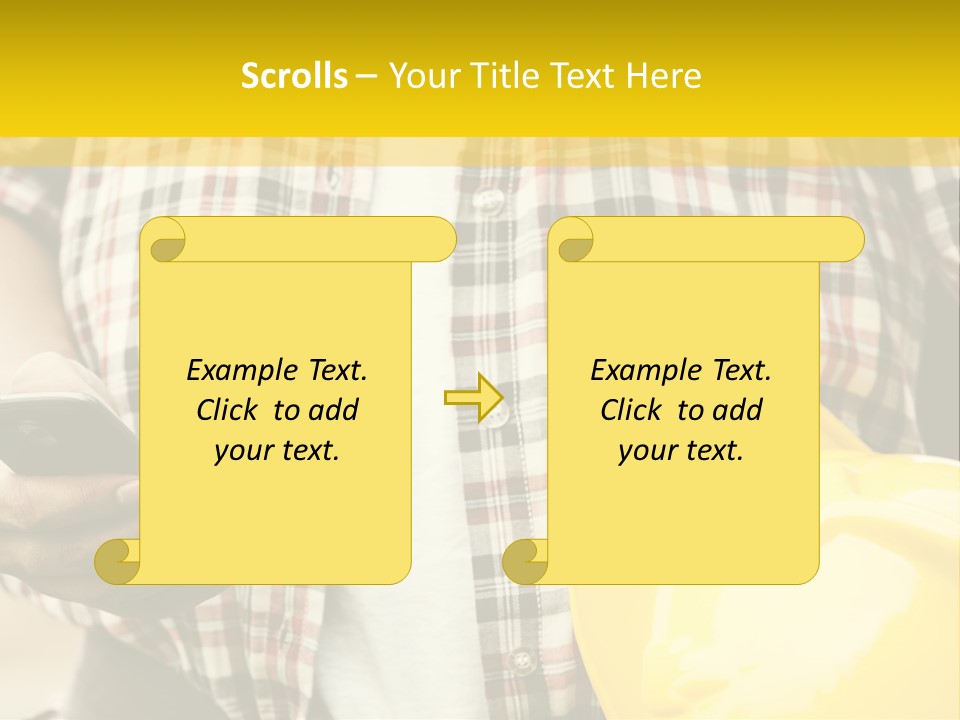 Adult Repairman Work Tool PowerPoint Template