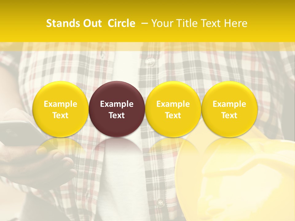 Adult Repairman Work Tool PowerPoint Template