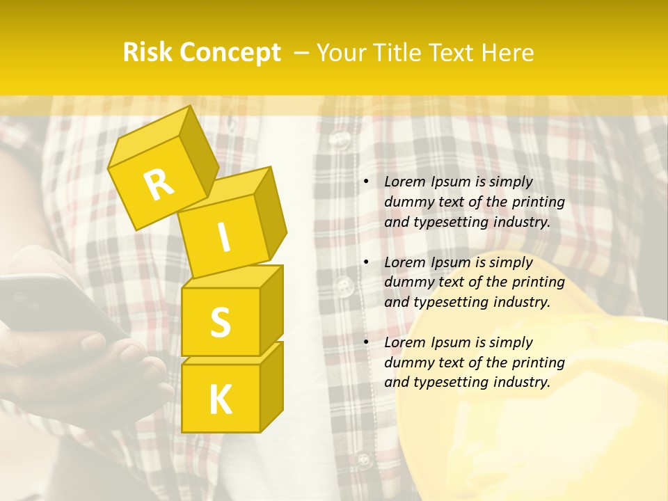 Adult Repairman Work Tool PowerPoint Template