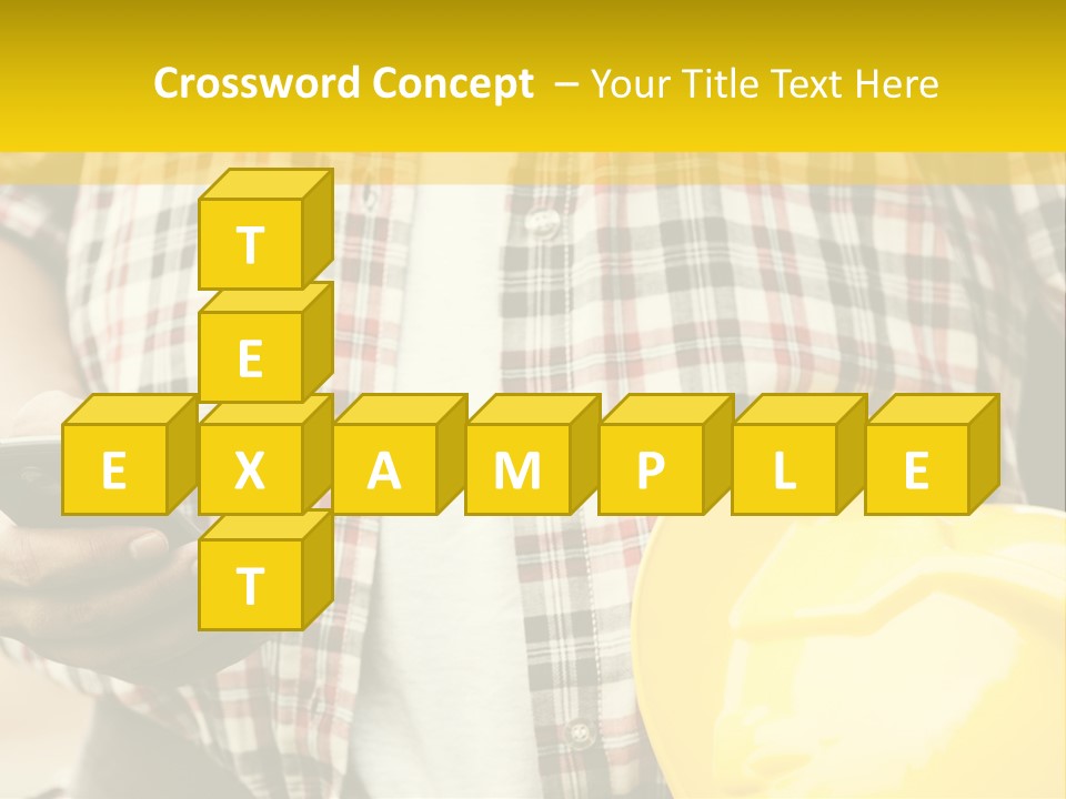 Adult Repairman Work Tool PowerPoint Template