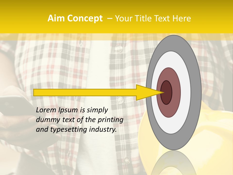 Adult Repairman Work Tool PowerPoint Template