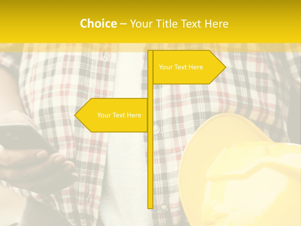 Adult Repairman Work Tool PowerPoint Template