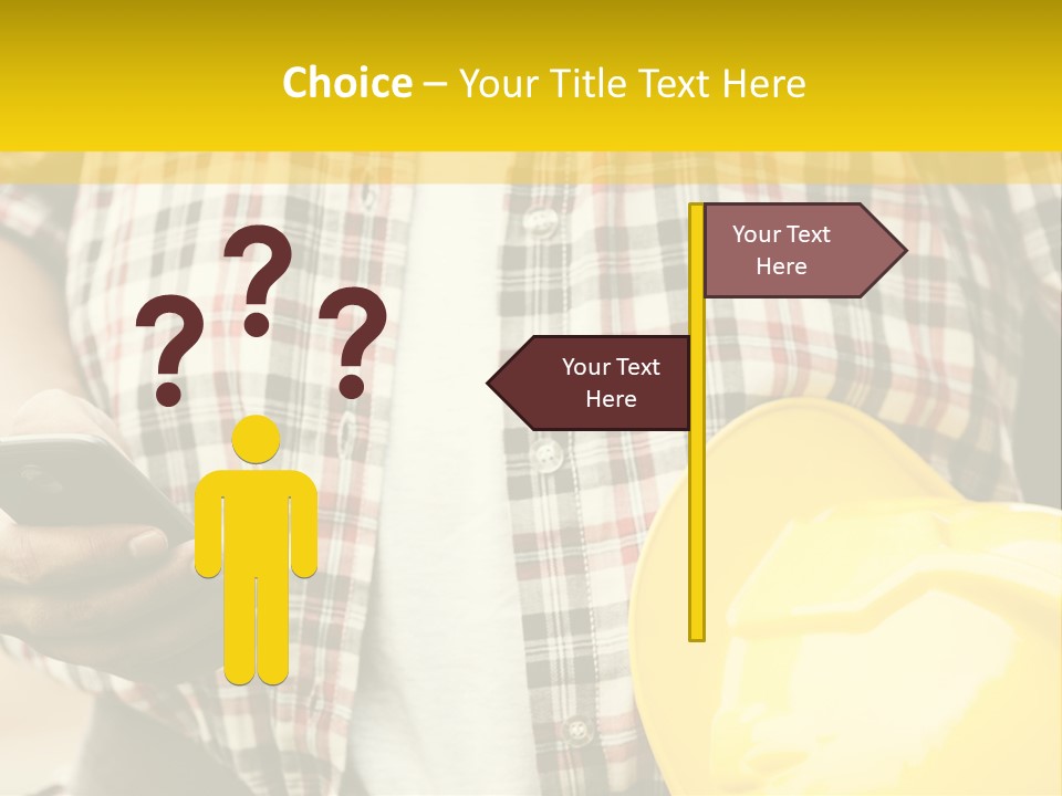 Adult Repairman Work Tool PowerPoint Template