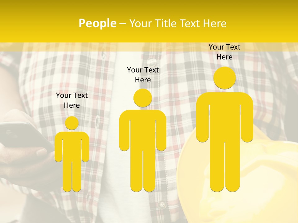 Adult Repairman Work Tool PowerPoint Template