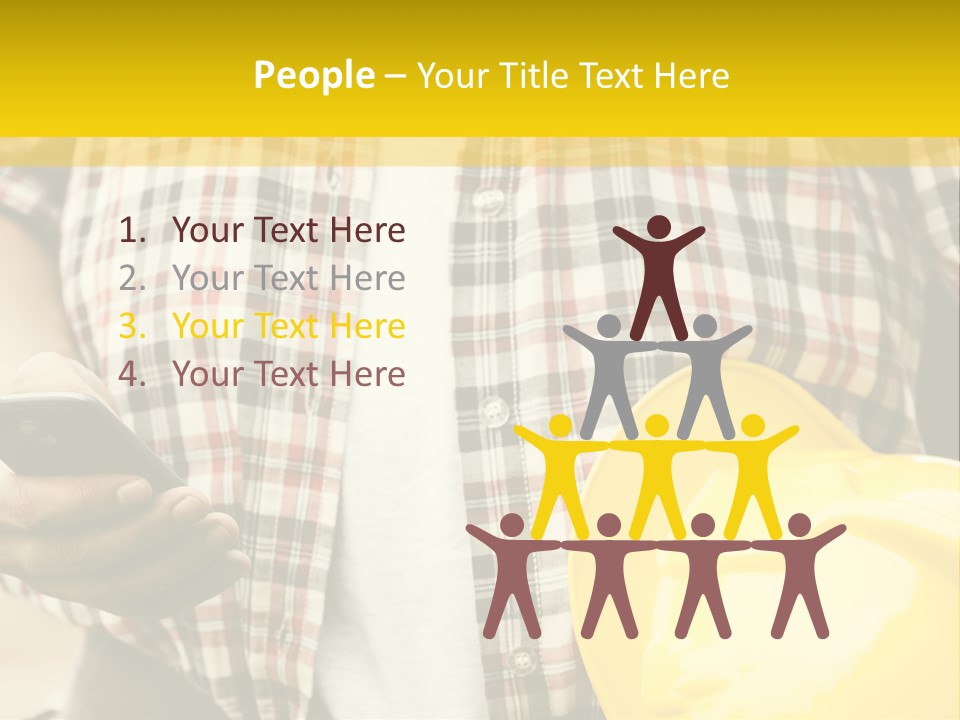 Adult Repairman Work Tool PowerPoint Template