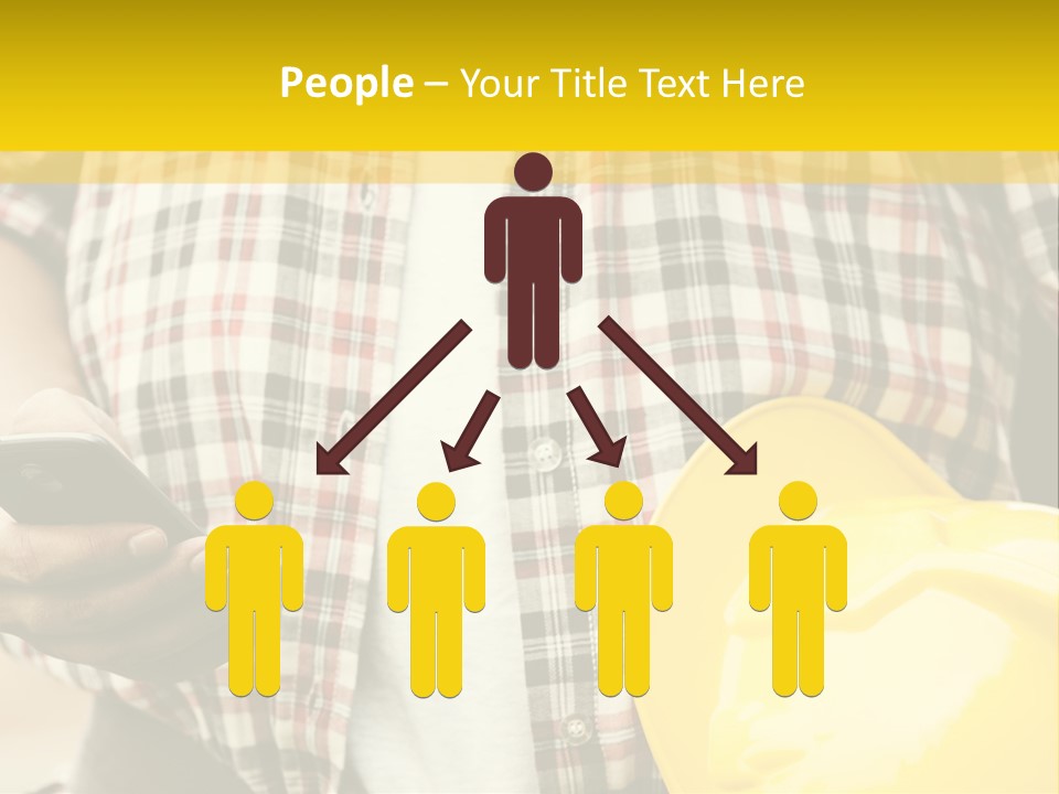 Adult Repairman Work Tool PowerPoint Template