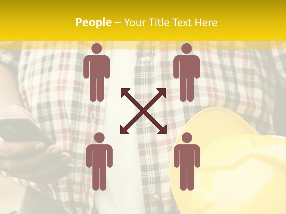 Adult Repairman Work Tool PowerPoint Template