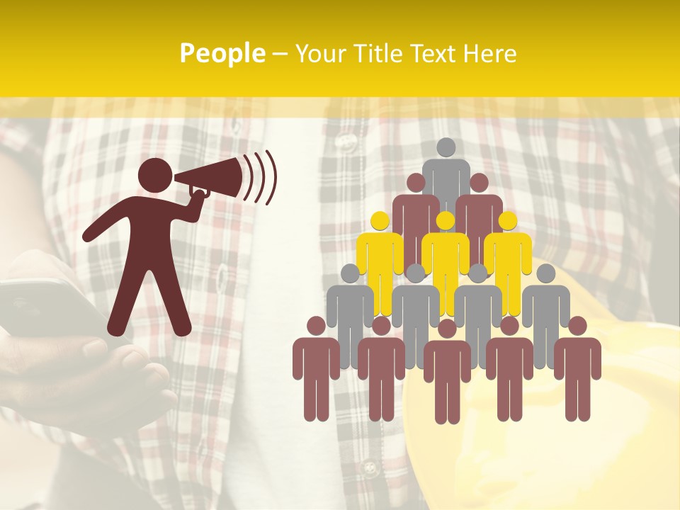 Adult Repairman Work Tool PowerPoint Template