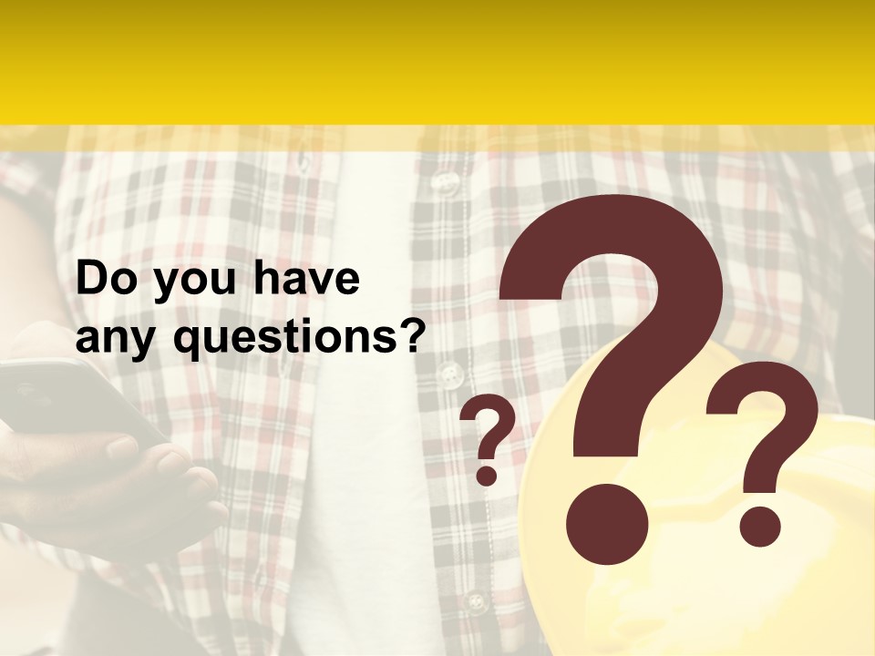 Adult Repairman Work Tool PowerPoint Template