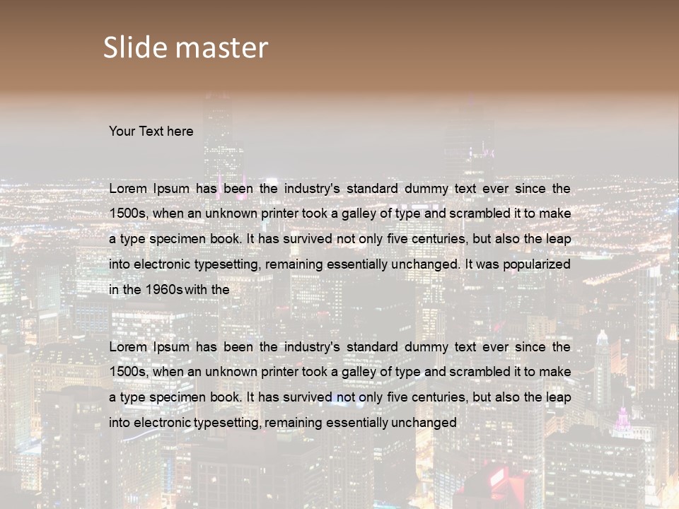 Architecture City Chicago PowerPoint Template