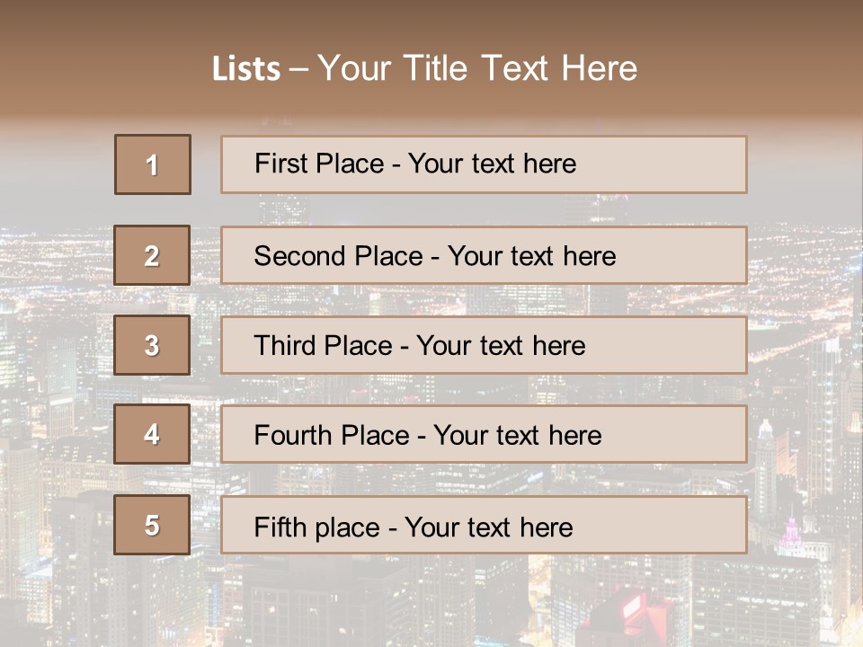 Architecture City Chicago PowerPoint Template