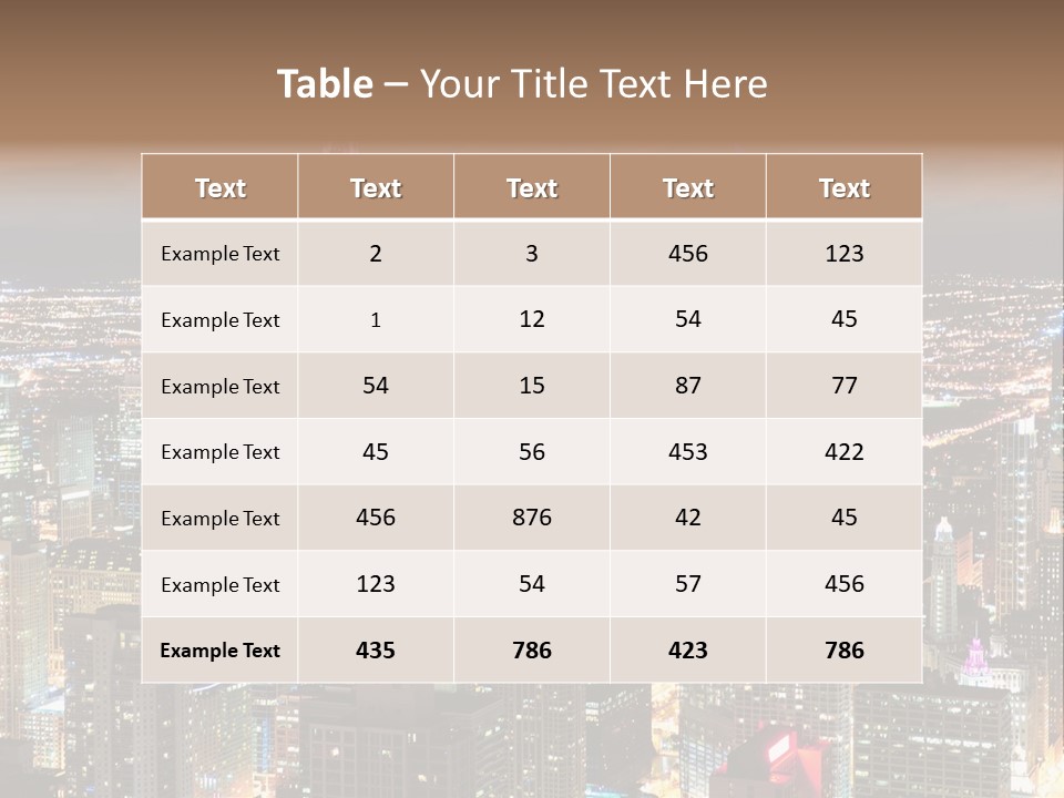 Architecture City Chicago PowerPoint Template