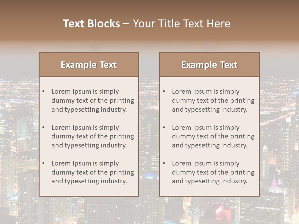 Architecture City Chicago PowerPoint Template