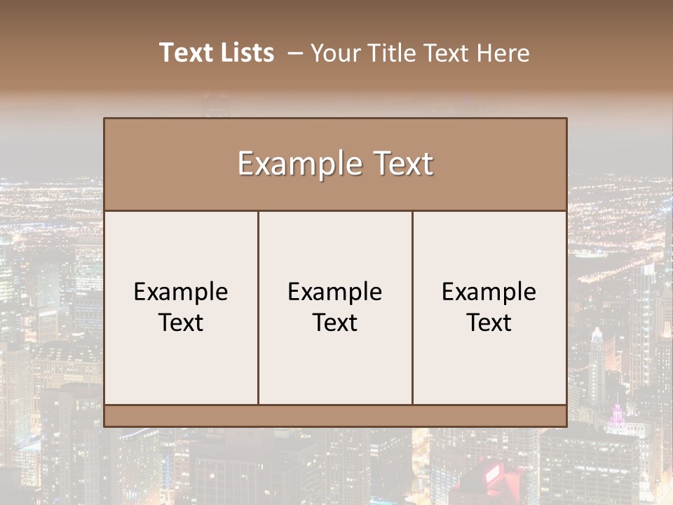Architecture City Chicago PowerPoint Template