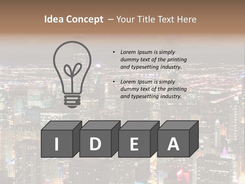 Architecture City Chicago PowerPoint Template