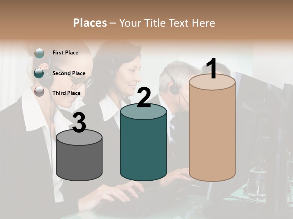 Telephone Working Phone PowerPoint Template