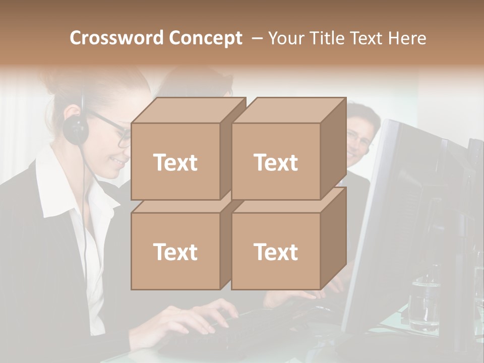 Telephone Working Phone PowerPoint Template