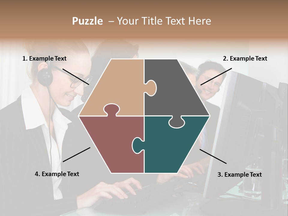 Telephone Working Phone PowerPoint Template