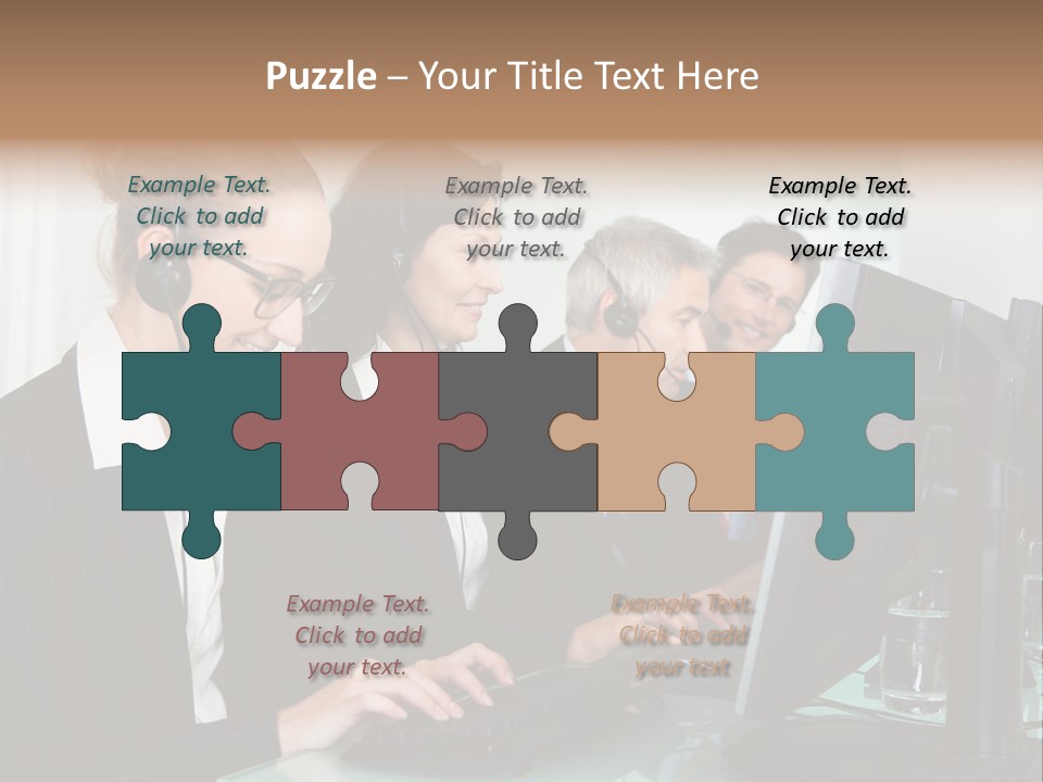 Telephone Working Phone PowerPoint Template