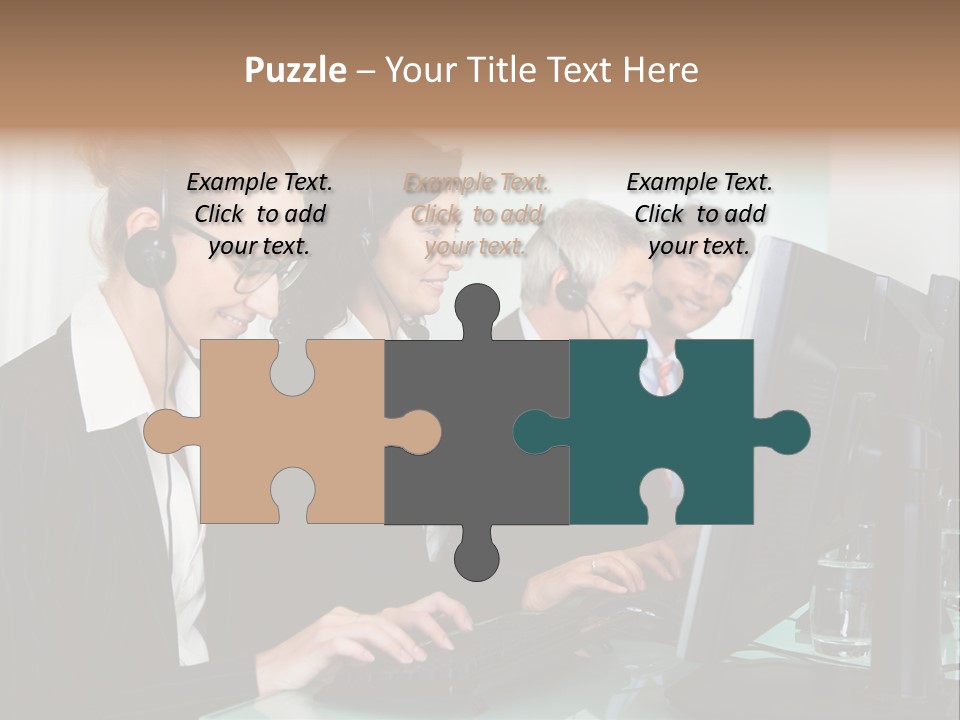 Telephone Working Phone PowerPoint Template