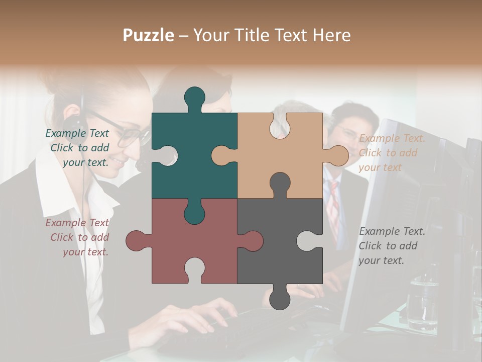 Telephone Working Phone PowerPoint Template