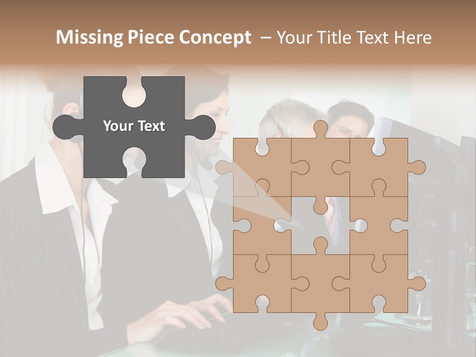 Telephone Working Phone PowerPoint Template