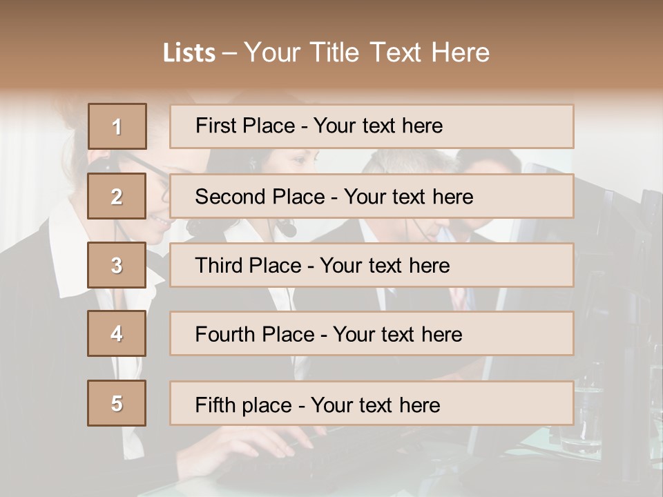 Telephone Working Phone PowerPoint Template