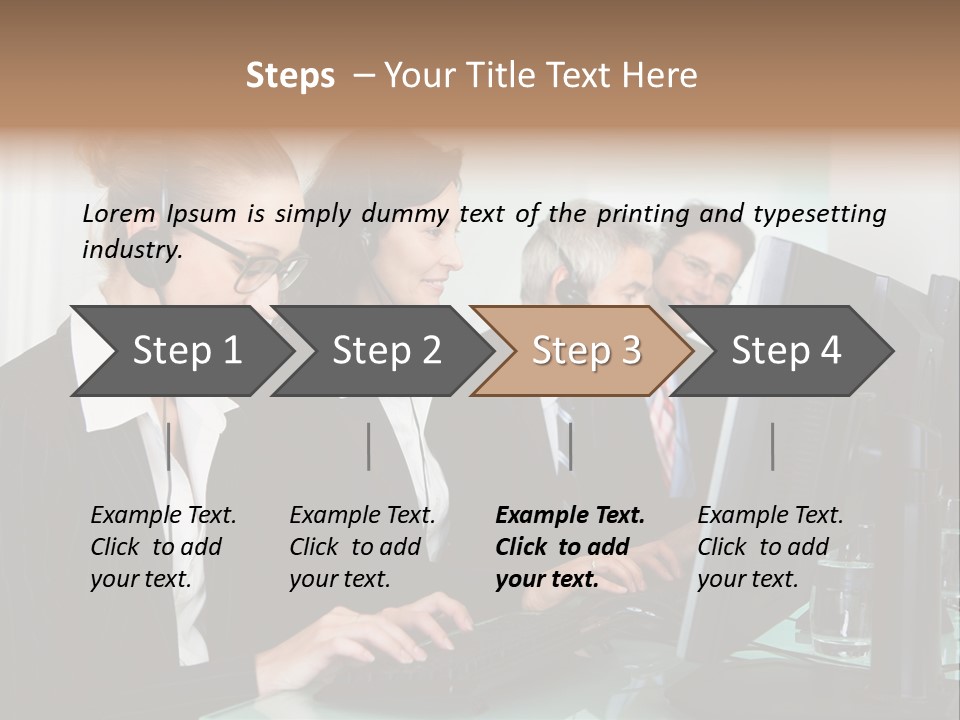Telephone Working Phone PowerPoint Template