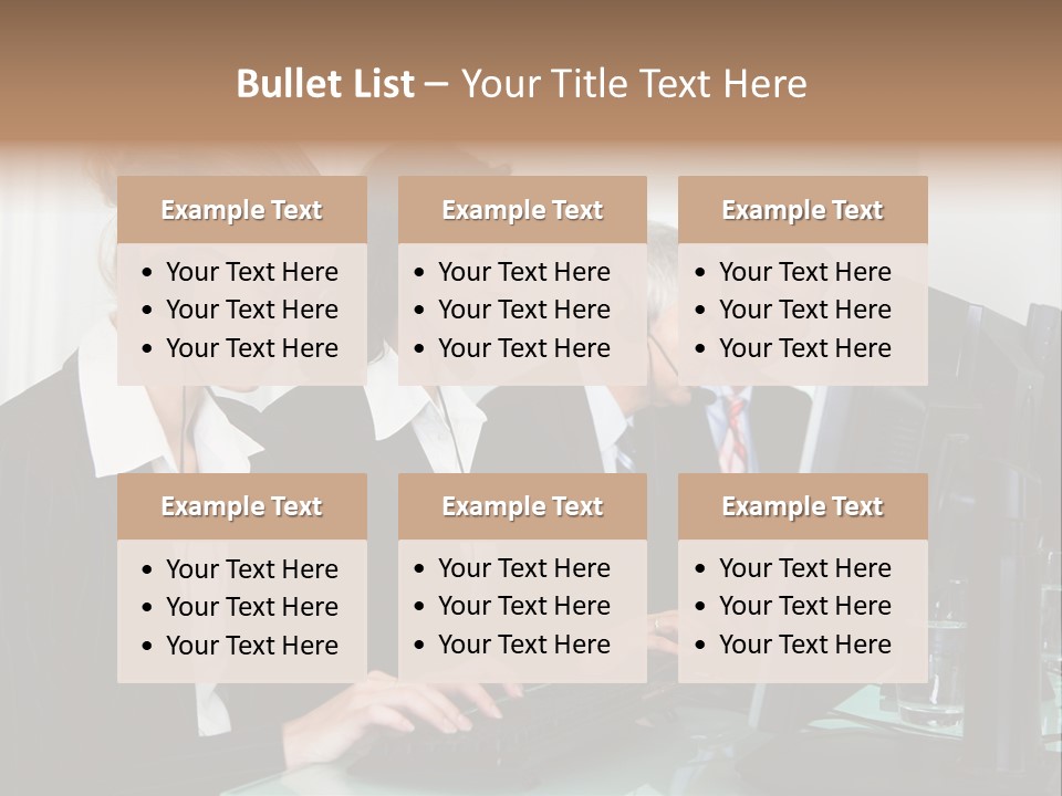 Telephone Working Phone PowerPoint Template