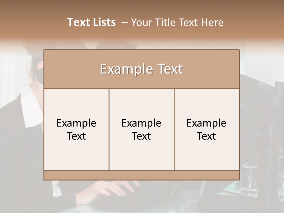 Telephone Working Phone PowerPoint Template