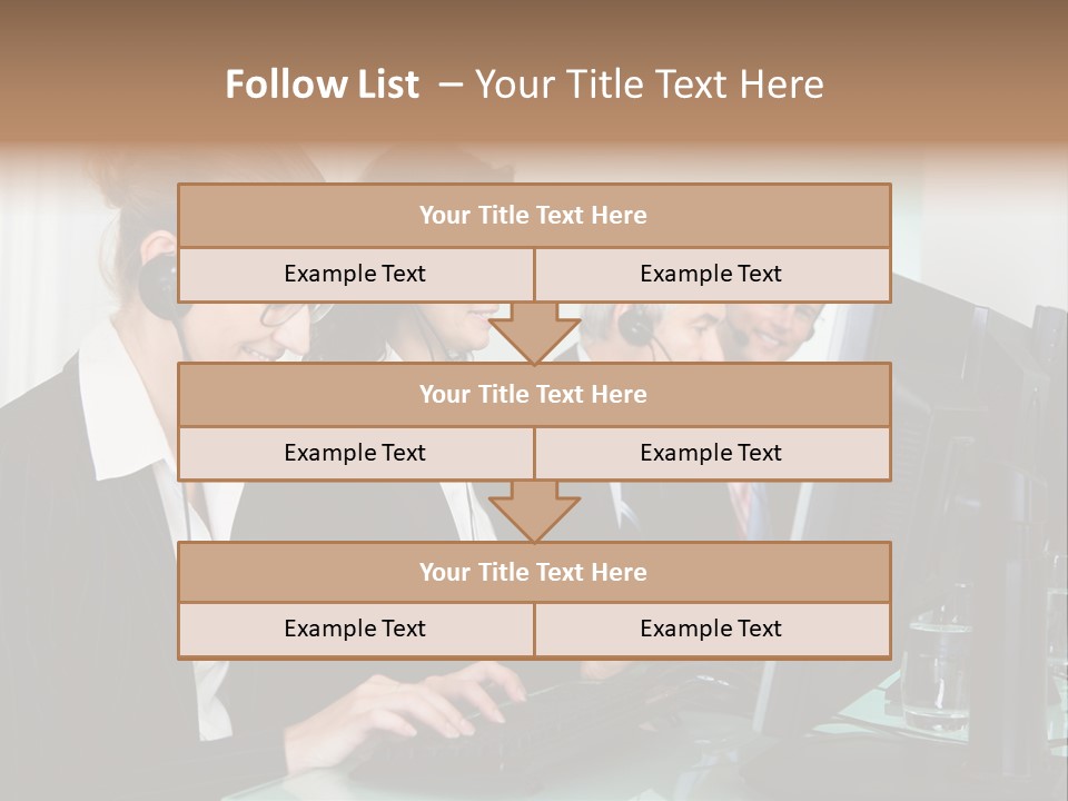 Telephone Working Phone PowerPoint Template