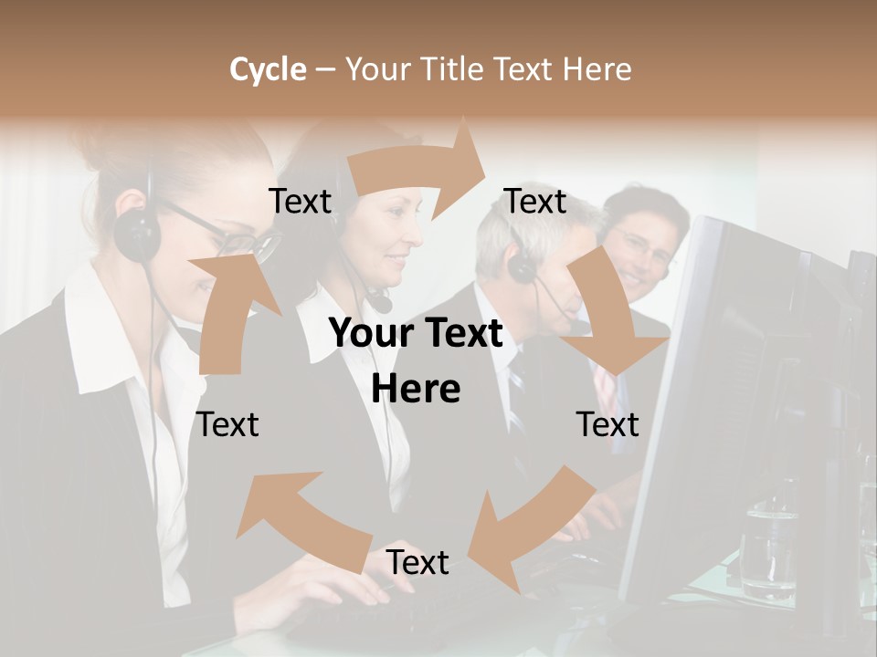 Telephone Working Phone PowerPoint Template