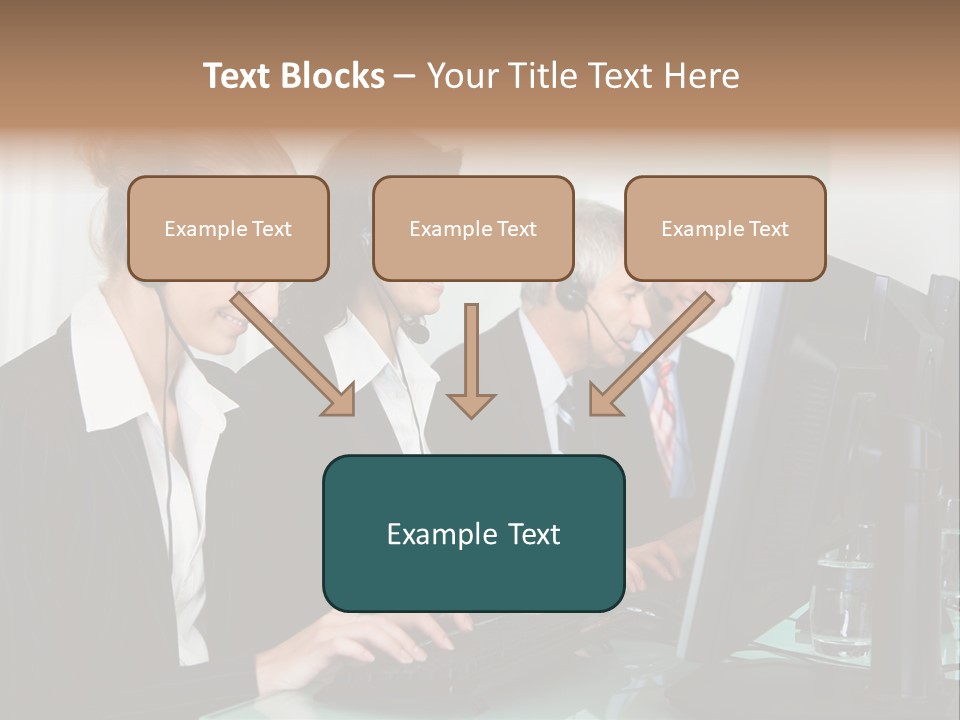 Telephone Working Phone PowerPoint Template
