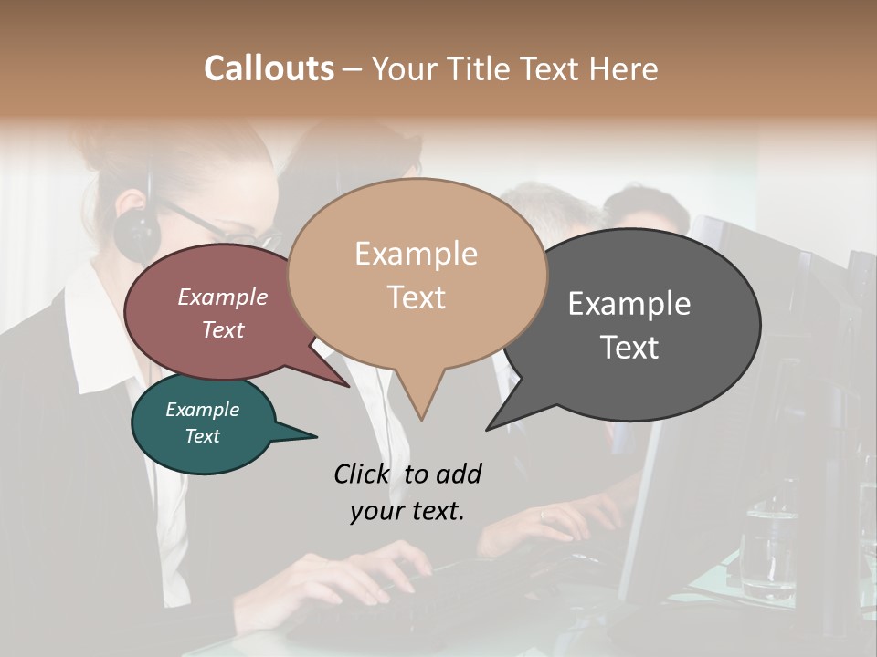 Telephone Working Phone PowerPoint Template
