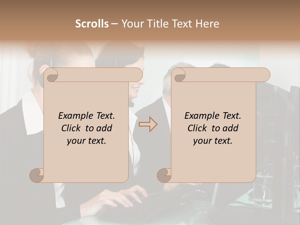 Telephone Working Phone PowerPoint Template