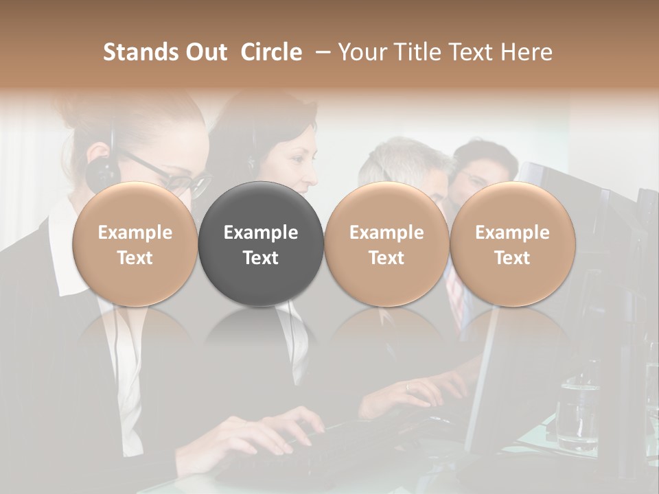 Telephone Working Phone PowerPoint Template