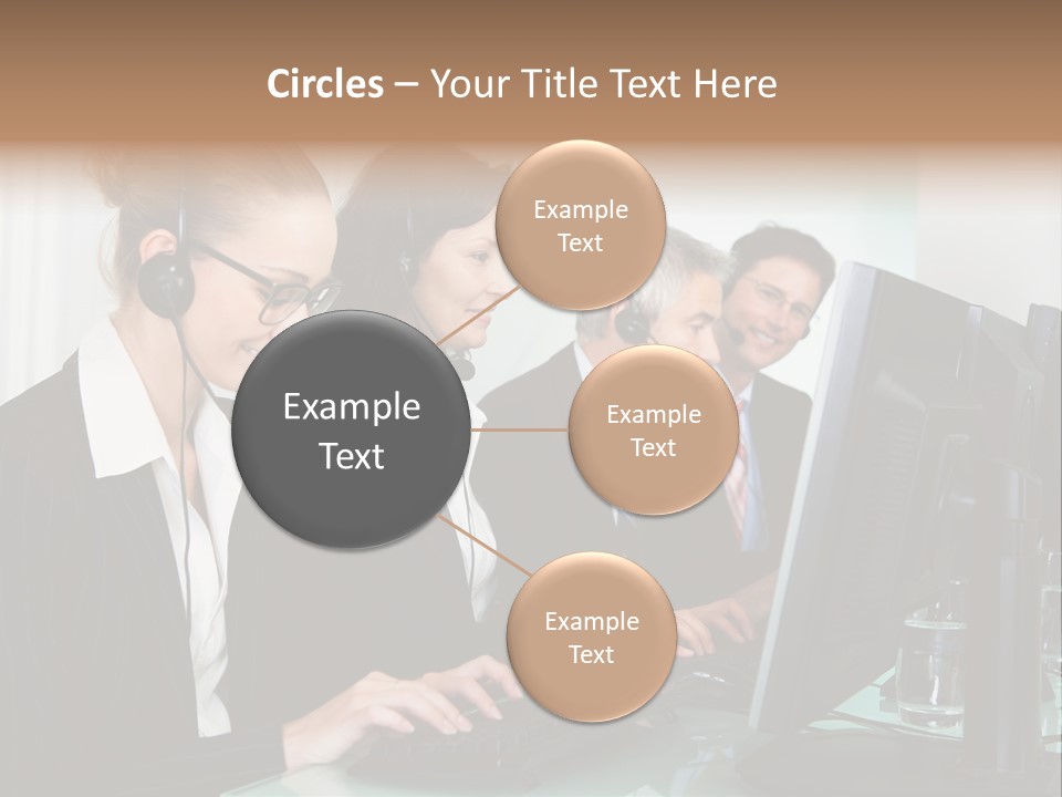 Telephone Working Phone PowerPoint Template