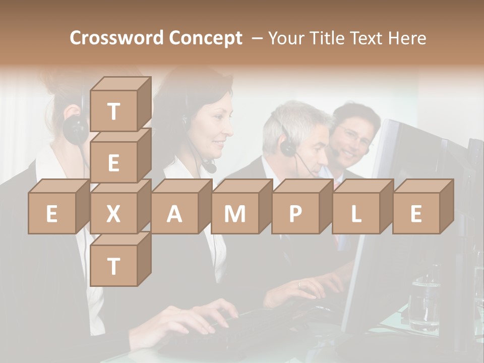 Telephone Working Phone PowerPoint Template