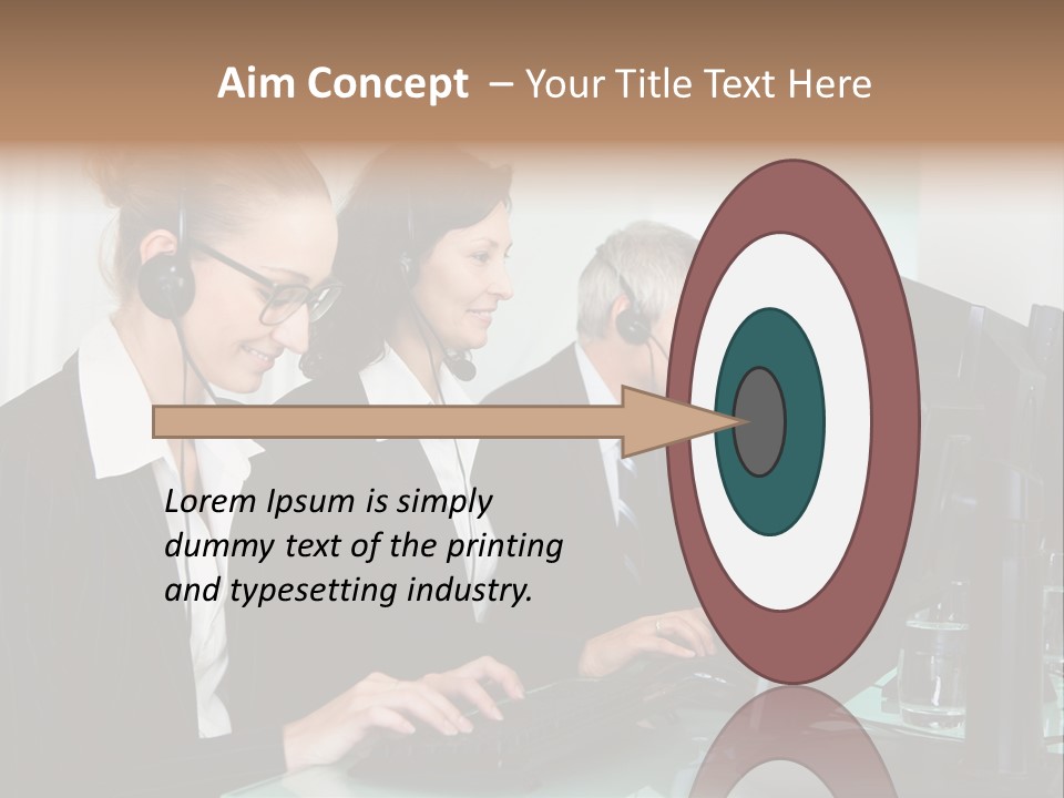 Telephone Working Phone PowerPoint Template