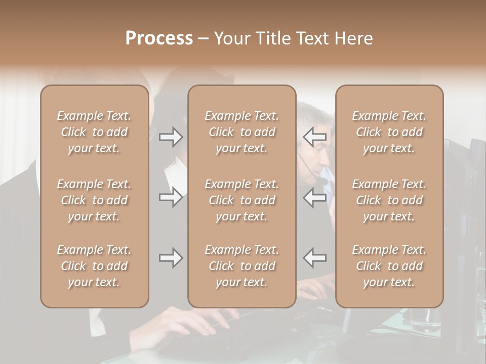 Telephone Working Phone PowerPoint Template