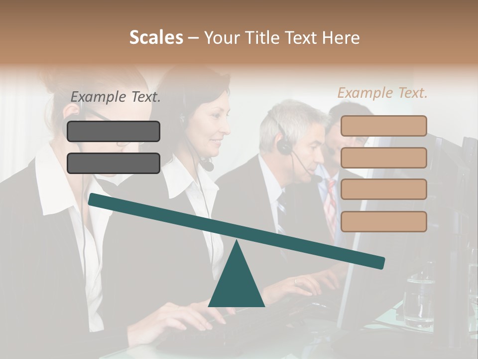 Telephone Working Phone PowerPoint Template