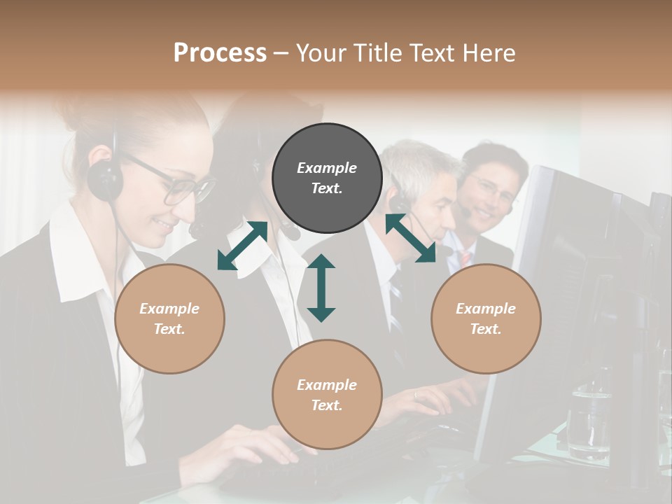Telephone Working Phone PowerPoint Template